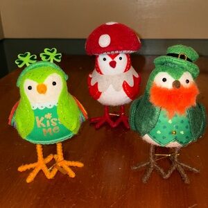 Festive St Patrick’s Spritz Bird Plush Set - Goldy, Lucky and Capster